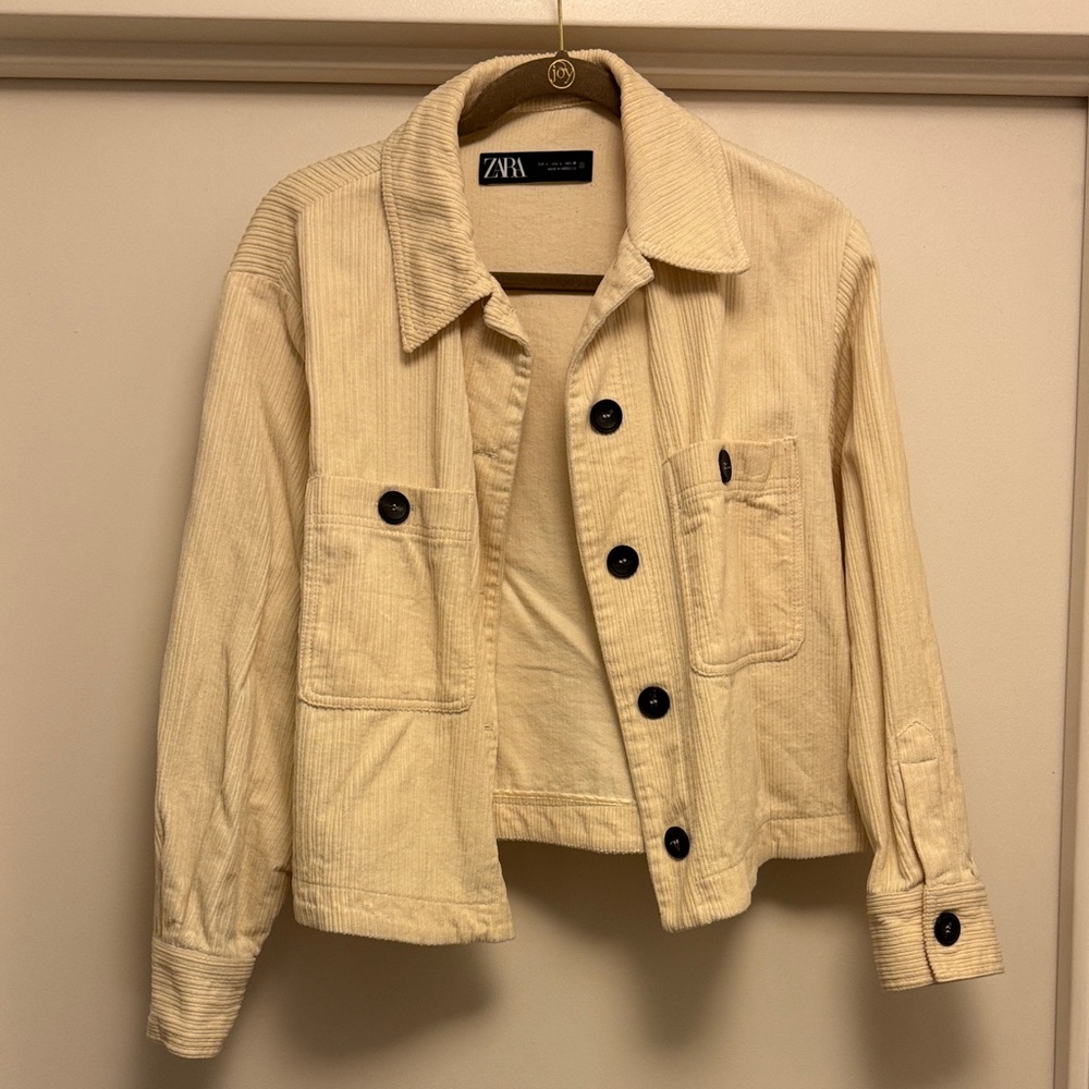 Zara Beige Utility Jacket for Women